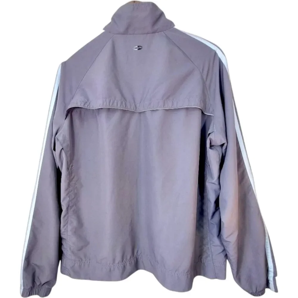 VTG Y2K Adidas CLIMALITE Track Jacket Windbreaker Full Zip Gray Blue AV1001 - XL - Picture 8 of 8